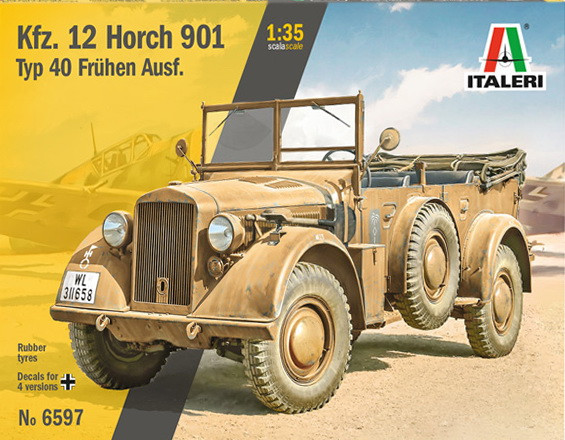 Пластикова модель 1/35 Italeri 6597 німецький воєний автомобіль Horch 901 Typ 40 Kfz.12