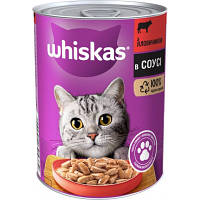 Консервы для кошек Whiskas с говядиной в соусе 400 г (5900951305382) d