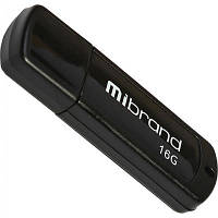 USB флеш наель Mibrand 16GB Grizzly Black USB 2.0 (MI2.0/GR16P3B) d