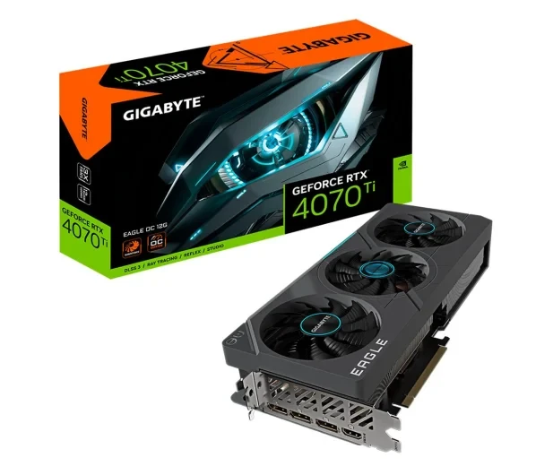 Видеокарта Gigabyte GeForce RTX 4070 Ti EAGLE OC 12 ГБ GDDR6X (GV-N407TEAGLE OC-12GD)
