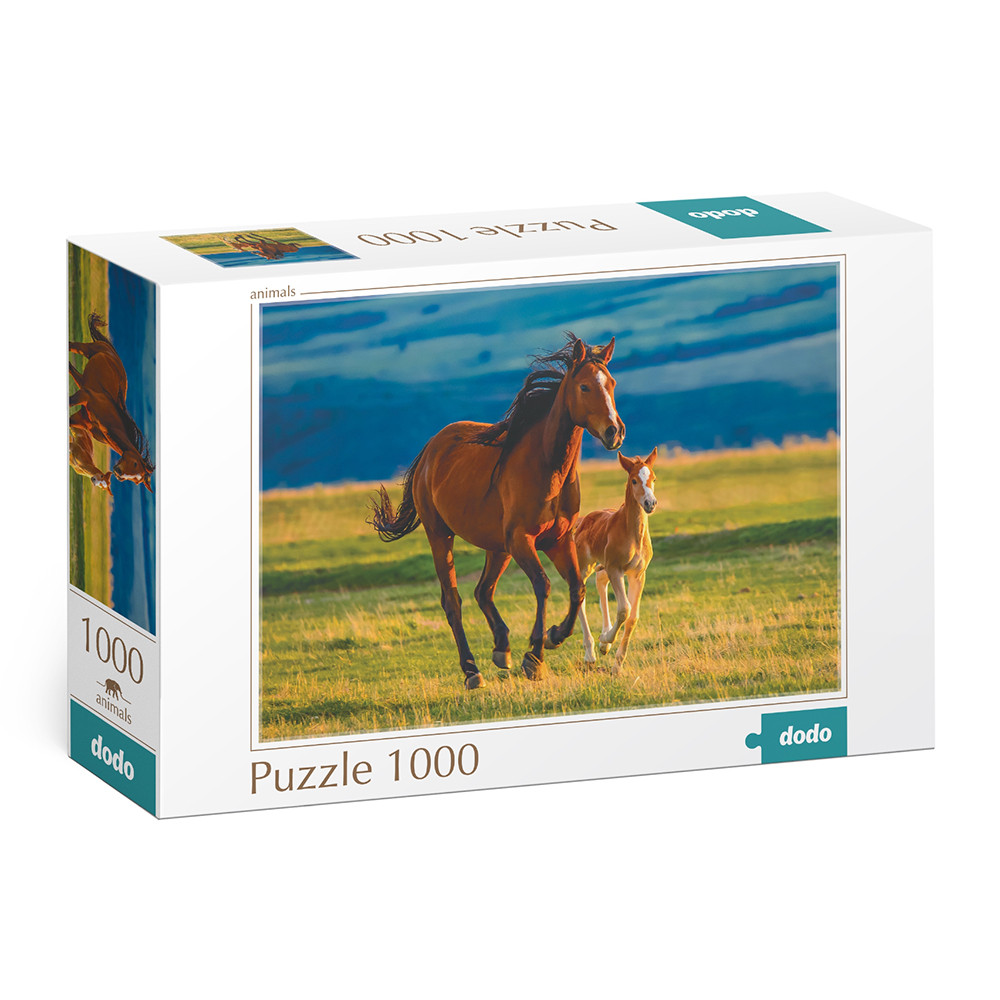 Пазл "Виховання маленького лошати", 1000 елементів Dodo (4823115901149)