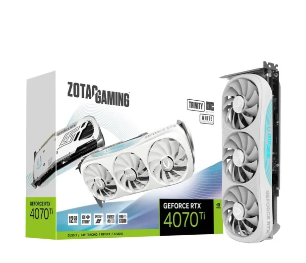 Видеокарта Zotac GAMING GeForce RTX 4070 Ti Trinity OC White Edition (ZT-D40710Q-10P)