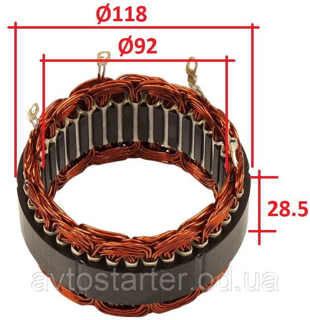 Статорна обмотка генератора DODGE Dakota HONDA Accord Civic JEEP Cherokee Wrangler LAND ROVER Freelander MG