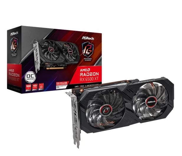 Відеокарта ASRock Radeon RX 6500 XT Phantom Gaming D OC 4GB GDDR6