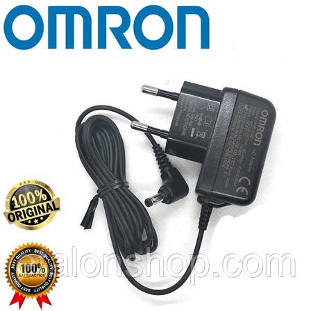 Мережевий адаптер OMRON з тонким штекером для тонометрів Омрон блок живлення, фото 1