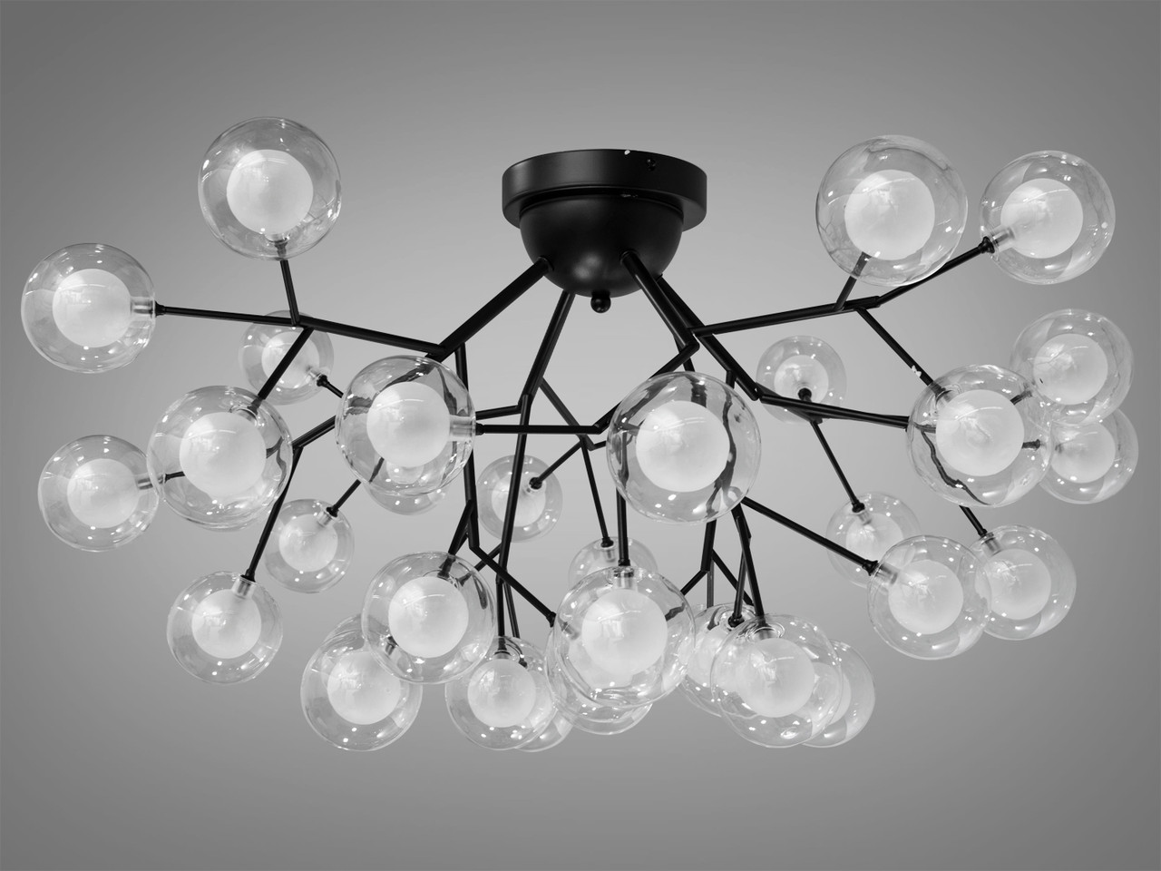Спеціальна пристебна люстра X887-36B BK, фото 1