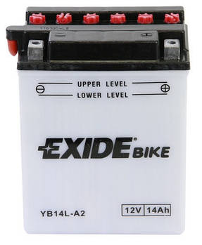 Акумулятор кислотний 14Ah 145A EXIDE EB14L-A2 = YB14L-A2