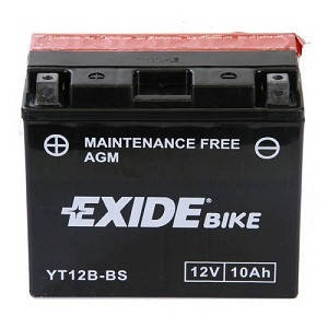 Акумулятор сухозаряджений AGM 10Ah 160A EXIDE ET12B-BS = YT12B-BS