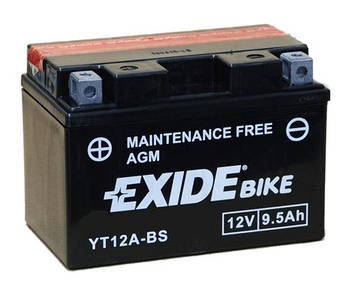 Акумулятор сухозаряджений AGM 9,5Ah 130A EXIDE ET12A-BS = YT12A-BS