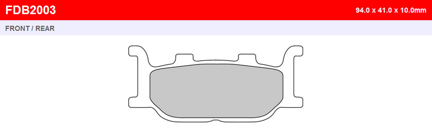 Гальмівні колодки FERODO FDB2003ST