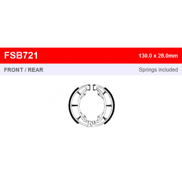 Гальмівні колодки FERODO FSB721A