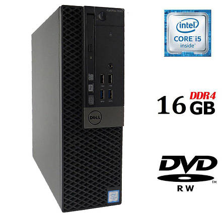 Комп'ютер Dell OptiPlex 7040 SFF/ Core i5-6500/ 16 GB RAM/ no HDD/ HD 530/ 180W, фото 1