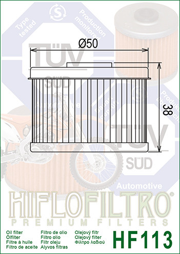 Фільтр масляний HIFLO FILTRO HF113