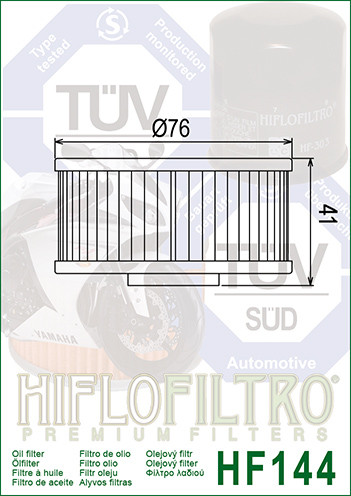 Фільтр масляний HIFLO FILTRO HF144