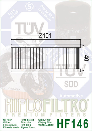 Фільтр масляний HIFLO FILTRO HF146
