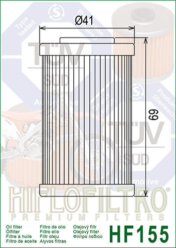Фільтр масляний HIFLO FILTRO HF155