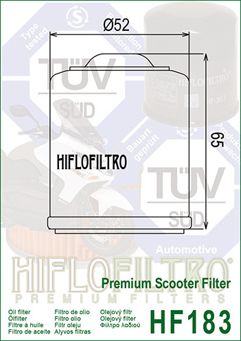 Фільтр масляний HIFLO FILTRO HF183