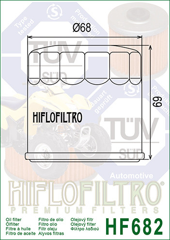 Фільтр масляний HIFLO FILTRO HF682