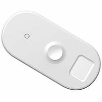 БЗП Baseus Smart 3in1 Wireless Charger For Phone+Watch+Pods（18W MAX）White
