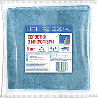 Салфетка Grite HSL Professional для стекла 5 штук 35х35 см микрофибра (300142/1500003709)