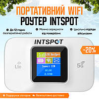 Роутер модем INTSPOT переносной интернет на сим sim карту 4g 3g вай фай в LTE WiFi роутер карманный вайфай