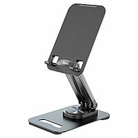 Тримач для мобільного HOCO PH48 Fun dual axis 360 rotating tablet desktop holder Black