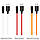 Кабель HOCO X21 Plus USB to iP 2.4A, 1m, silicone, silicone connectors, Black+White, фото 4