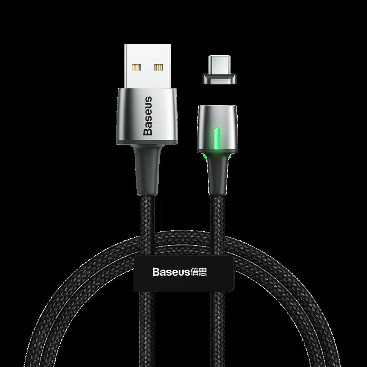 Кабель Baseus Zinc Magnetic Cable USB For Type-C 3A 1m Black
