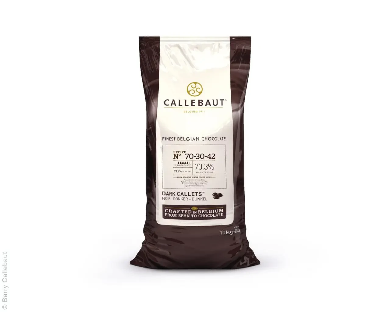Шоколад чорний 70,3% Barry Callebaut 70-30-44, 1кг, фото 1