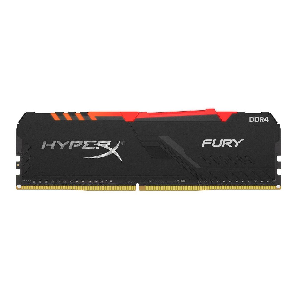 DDR4 Kingston RGB HyperX FURY 8GB 2666MHz CL16 Black DIMM