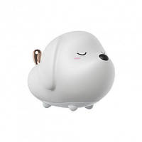 Нічник Baseus Cute series doggie silicone night light White