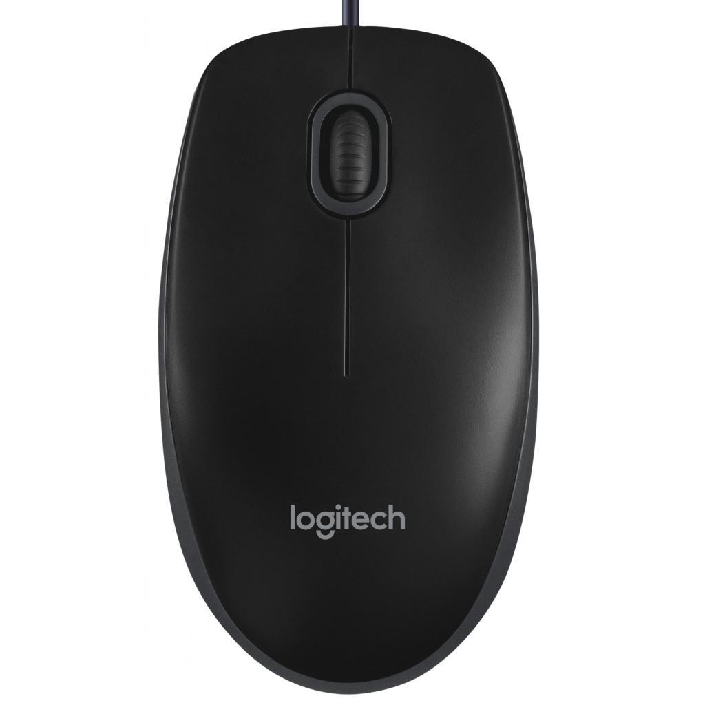 Мишка Logitech B100, 3кн., 800 dpi, чорна