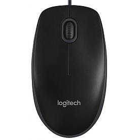 Мишка Logitech B100, 3кн., 800 dpi, чорна