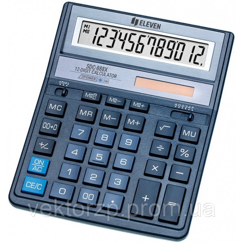 Калькулятор Eleven офісний SDC-888 XBL.  12 р.