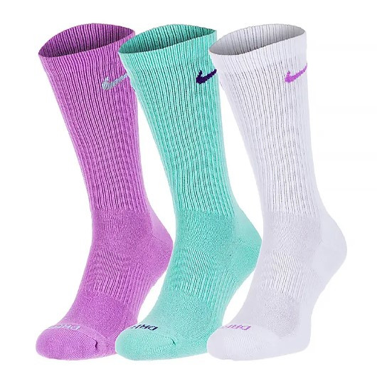 Шкарпетки спортивні Nike Everyday Plus Cushioned Socks 3 пари мультиколор (SX6888-993)
