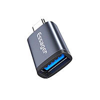 Адаптер Essager Soray OTG (USB Female to Type-C Male) USB3.0 Adaptor  grey (EZJAC-SRA0G)