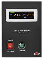Джерело безперебійного живлення LogicPower LPY-B-PSW-500VA+ (350Вт) 5A/10A с правильной синусоидой 1 (4149)
