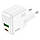 Мережевий зарядний пристрій HOCO C111A Lucky dual-port PD30W+QC3.0 charger White, фото 5