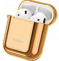 Чохол для навушникiв Baseus Shining hook Case ForPods 1/2nd Generation Gold