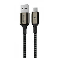 Кабель Proove Dense Metal Micro USB 2.4A (1m) black