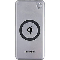 Универсальная мобильная батарея 10000 mAh, Intenso WPD10000, Grey, беспроводная зарядка (Qi), 2xUSB, 1xType-C,