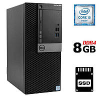 Компьютер Dell OptiPlex 7040 Tower / Intel Core i5-6500 (4 ядра по 3.2 -3.6 GHz) / 8 GB DDR4 / 240 GB SSD /