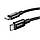Кабель HOCO X14 Type-C to Type-C 60W, 1m, nylon, aluminum connectors, Black, фото 4