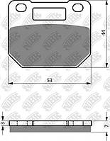 Колодки NIBK Pm050