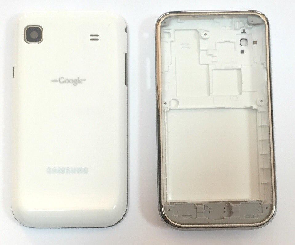 Задня частина корпусу Samsung Galaxy S GT-i9000 White + середня частина + рамка Original