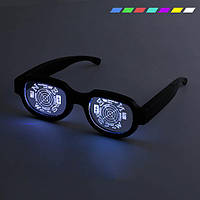 Светящиеся аниме очки с RGB подсветкой TOS