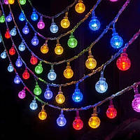 Гирлянда светодиодная Smart 40 LED Outhome разноцветная, шарики в виде вишни, 6 метров