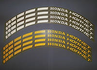 Наклейка на обод колеса Honda Hornet White