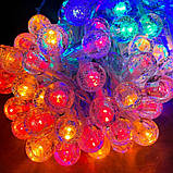 Гірлянда світлодіодна Smart 80 LED Outhome різнокольорова, кульки у вигляді вишні 10 метрів, фото 6