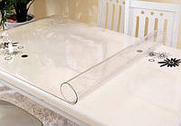 Мягкое стекло Прозрачная силиконовая скатерть на стол Soft Glass Защита для мебели 3.9х1.0 м «T-s»